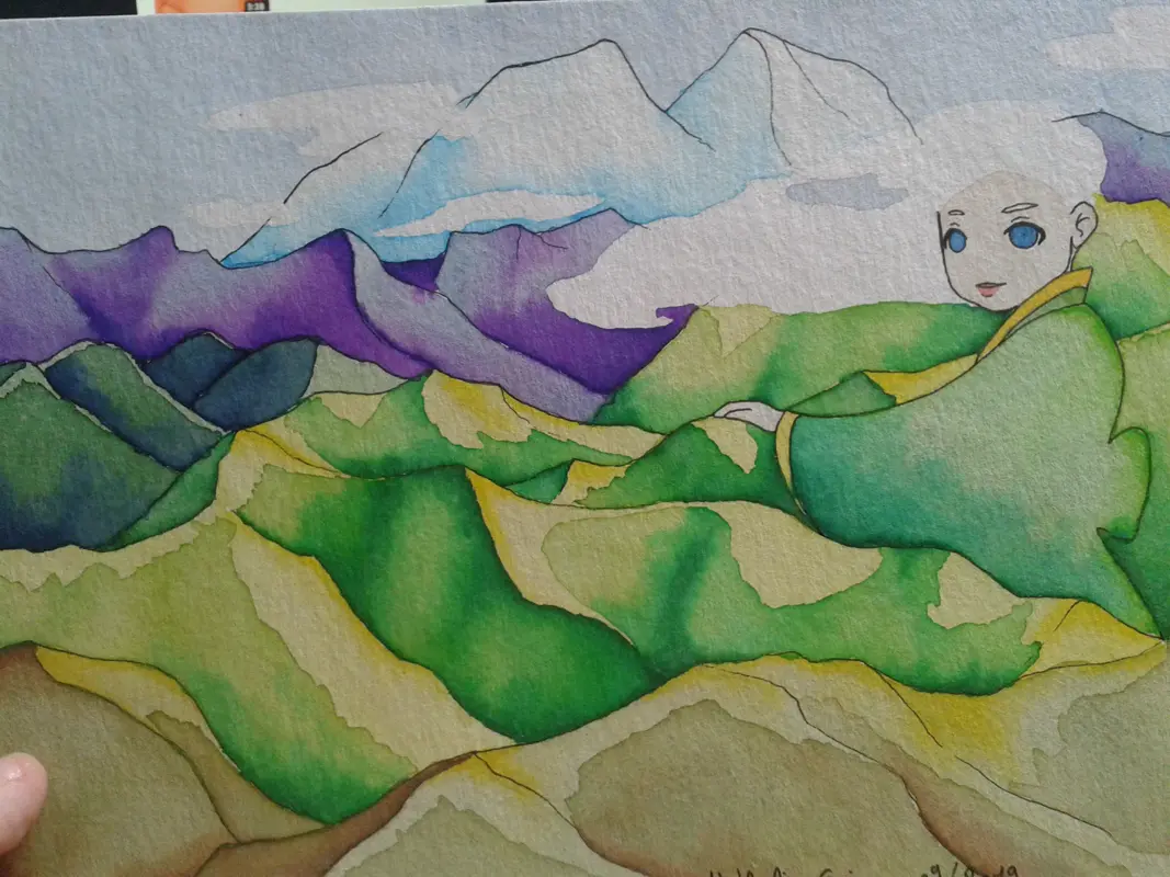 La fille aux montagnes